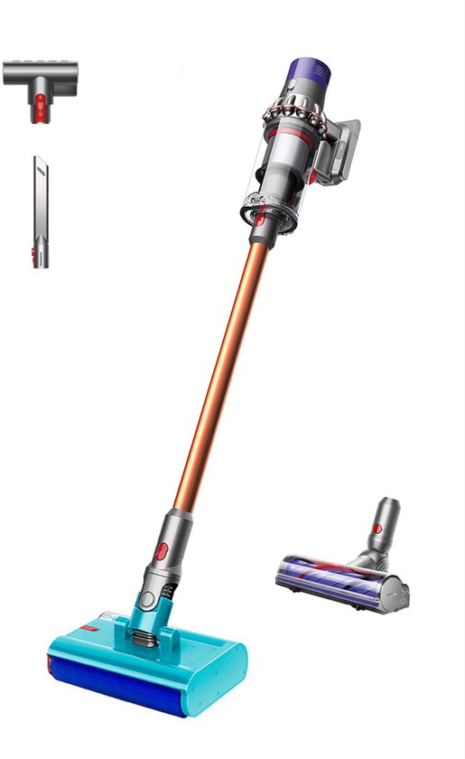Dyson V10 Cyclone Submarine - Aspirateur balai avec fonction serpillère - Cuivre - 150 Air Watts - Longue autonomie