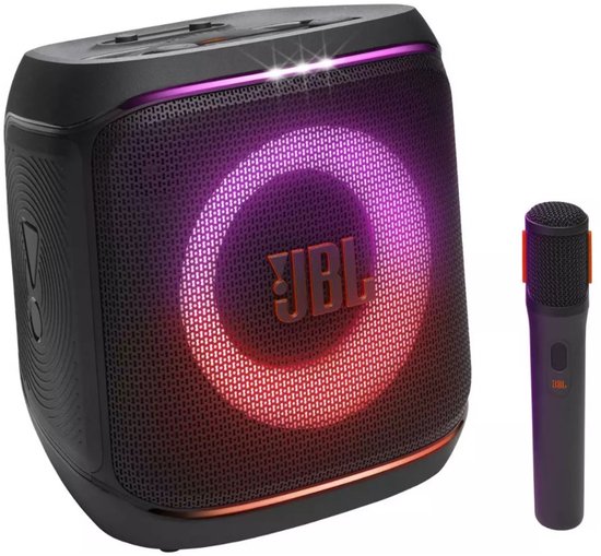 JBL PartyBox Encore 2 - Enceinte Bluetooth sans fil - Avec microphone sans fil - Kit Karaoké - Éclairage LED - 15 heures - IPX4 - Noir