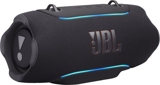 JBL Xtreme 5 - Enceinte Bluetooth Portable - Inclut une Sangle d'Épaule Détachable - Avec Éclairage Ambiant - Boîte à Musique Sans Fil - 28 heures - Étanche - IP68 - Noir