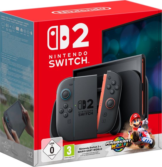 Nintendo Switch 2 - Mario Kart: World Pack - Noir