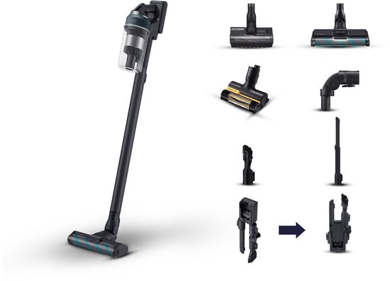 Samsung JET 85 Complete - Aspirateur balai - 210 Watt - Filtre HEPA - Sans sac - VS20C8524TB/WA
