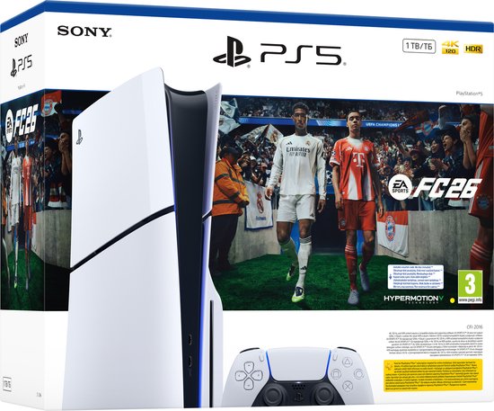 PlayStation 5 Disc Edition - 1 TB – Pack EA SPORTS FC 26